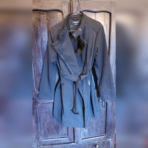 NEW Kenneth Cole Black All-weather Trench